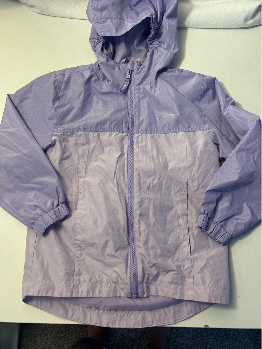 Eddie Bauer Purple Windbreaker Rain Jacket